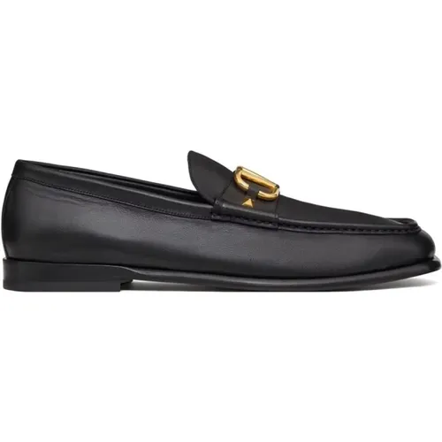 Signature Loafers with Vlogo Detailing , male, Sizes: 7 UK, 8 UK, 10 UK, 9 UK - Valentino - Modalova