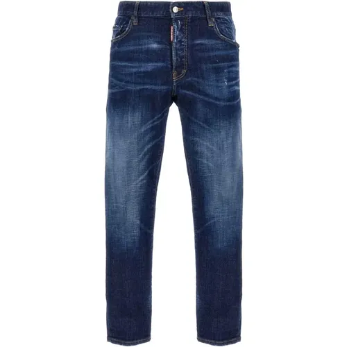 Blaue Skater Denim Jeans , Herren, Größe: M - Dsquared2 - Modalova