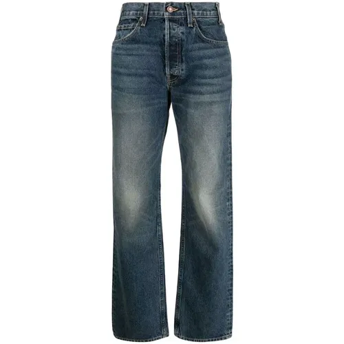 Indigo Gewaschene Straight-Leg Jeans , Damen, Größe: W27 - Nili Lotan - Modalova