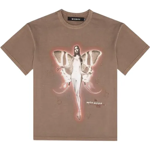 Dream Machine T-Shirt Braun , Herren, Größe: XL - Misbhv - Modalova
