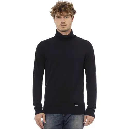 Trendiger Pullover mit Monogrammdetail , Herren, Größe: 3XL - Baldinini - Modalova