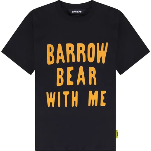 Jersey T-Shirt mit Buchstabenprint , unisex, Größe: L - Barrow - Modalova