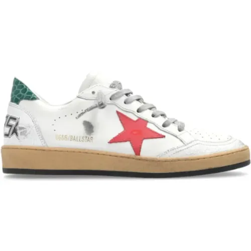 Weiße Multicolor Leder Sneakers Stern , Damen, Größe: 39 EU - Golden Goose - Modalova