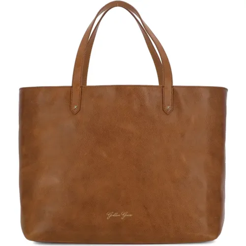 Pebbled Leather Shoulder Bag , female, Sizes: ONE SIZE - Golden Goose - Modalova