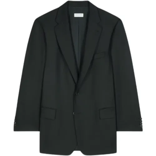 Weicher und Weiter Herringbone Blazer (Schwarz) - Dries Van Noten - Modalova