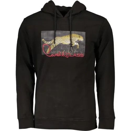 Hooded Sweatshirt with Logo , male, Sizes: XL, 2XL, 3XL, M, S, L - Cavalli Class - Modalova