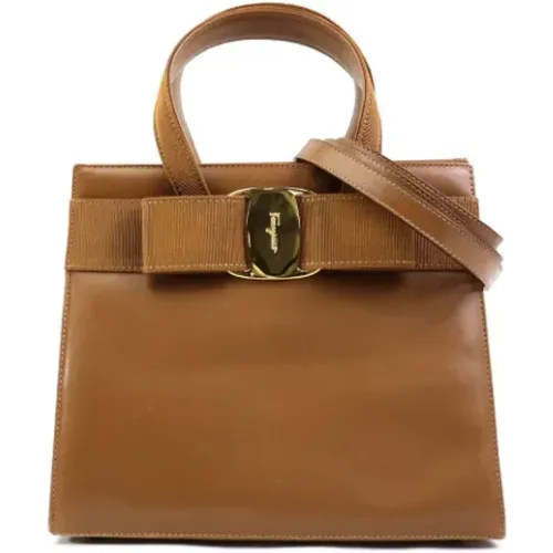 Pre-owned Leather handbags , female, Sizes: ONE SIZE - Salvatore Ferragamo Pre-owned - Modalova