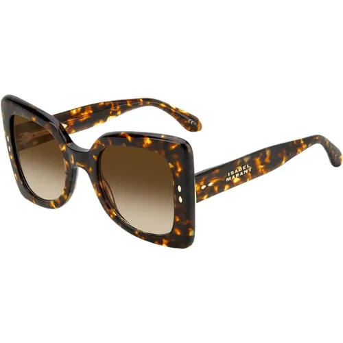 Havana Sunglasses with Shaded Lenses , female, Sizes: 52 MM - Isabel marant - Modalova