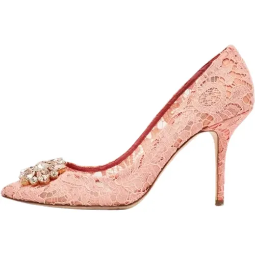 Pre-owned Lace heels , female, Sizes: 8 UK - Dolce & Gabbana Pre-owned - Modalova