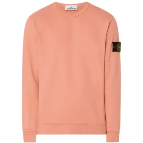 Peach Crewneck Sweater , male, Sizes: L - Stone Island - Modalova