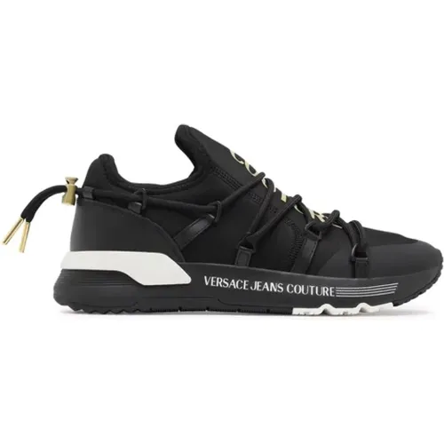 Dynamic Sneakers for Men in /Gold , male, Sizes: 6 UK - Versace Jeans Couture - Modalova