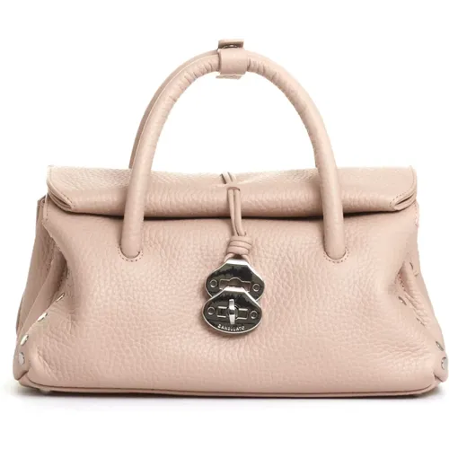 Rosa Lederhandtasche für Frauen - Zanellato - Modalova