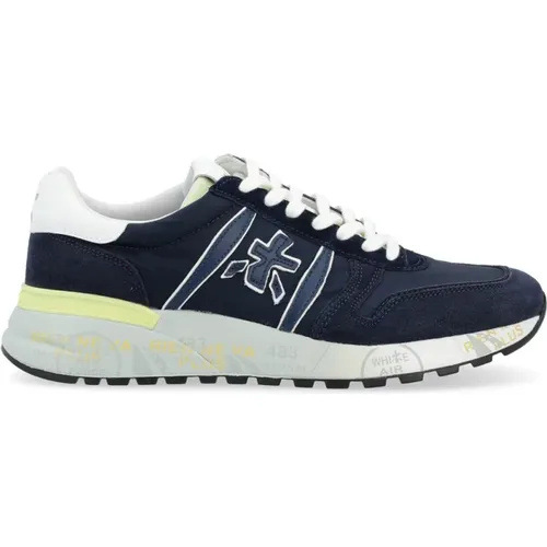 Leather Sneaker Lander Model , male, Sizes: 6 UK, 8 UK, 10 UK, 7 UK - Premiata - Modalova