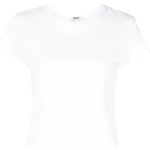 Sharkn Tee , female, Sizes: L, M, S - Agolde - Modalova