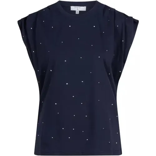 Idety Tee mit Strass-Verzierung , Damen, Größe: L - Dante 6 - Modalova