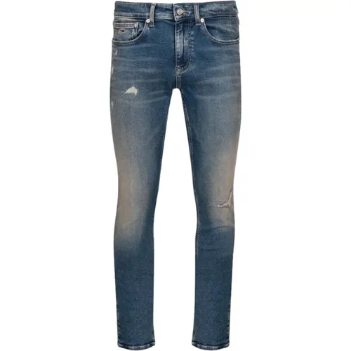 Denim Jeans in Black or Grey , male, Sizes: W32 - Tommy Hilfiger - Modalova