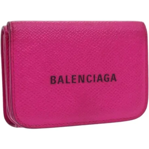 Pre-owned Leather wallets , female, Sizes: ONE SIZE - Balenciaga Vintage - Modalova