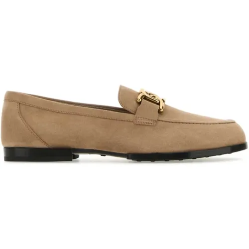 Cappuccino Suede Loafers Tod's - TOD'S - Modalova