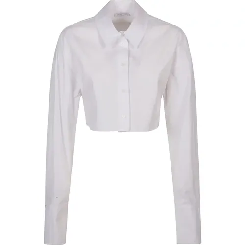 Optical Cropped Shirt , female, Sizes: 2XS - PATRIZIA PEPE - Modalova