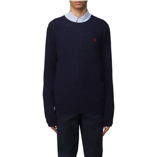 Classic Round Neck Knit Pullover , male, Sizes: XL - Polo Ralph Lauren - Modalova