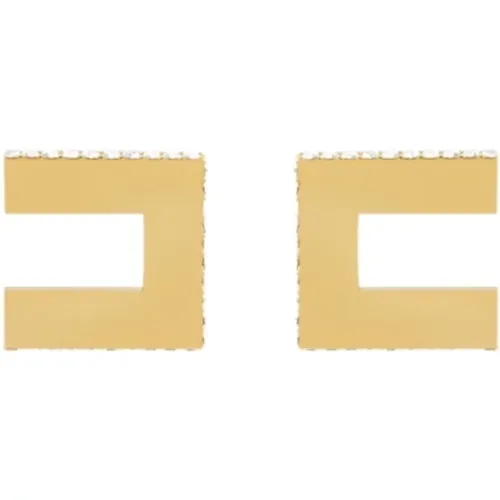 Logo Earrings , female, Sizes: ONE SIZE - Elisabetta Franchi - Modalova