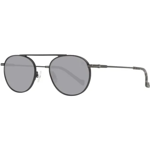 Schwarze Metall-Sonnenbrille für Männer - Hackett - Modalova