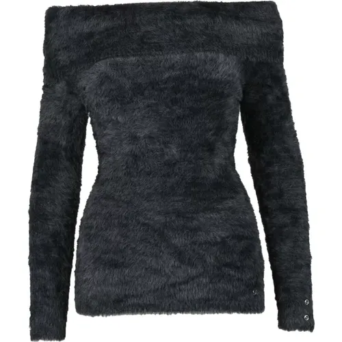 Eleganter Stricktop , Damen, Größe: M - Guess - Modalova