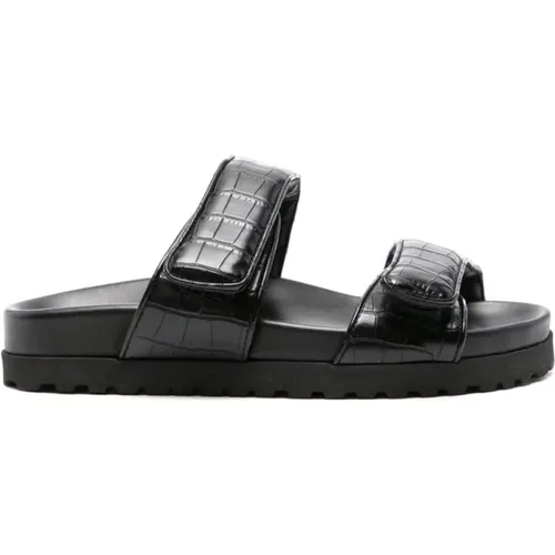 Schwarze Perni Sandalen , Damen, Größe: 37 EU - Gia Borghini - Modalova