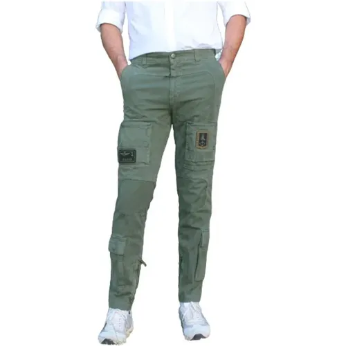 Anti-G Cotton Pants with Aviator-Inspired Pockets , male, Sizes: XL - aeronautica militare - Modalova