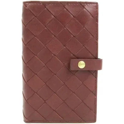 Pre-owned Burgundy Leather Bottega Veneta Wallet , female, Sizes: ONE SIZE - Bottega Veneta Vintage - Modalova