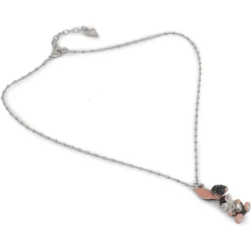 Stahl Applique Halskette für Frauen , Damen, Größe: ONE Size - Guess - Modalova
