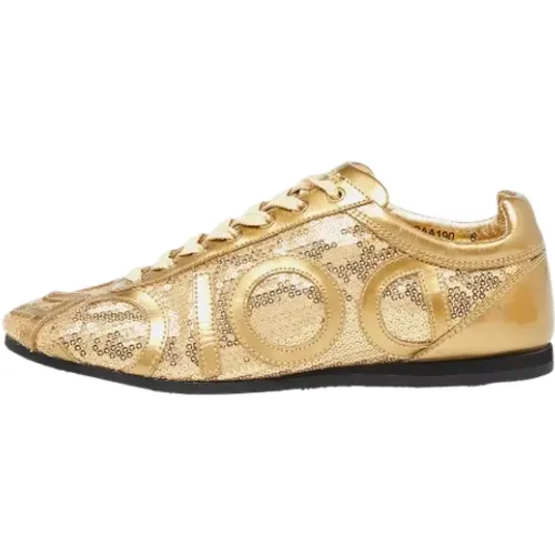 Pre-owned Leather sneakers , female, Sizes: 7 UK - Dolce & Gabbana Pre-owned - Modalova