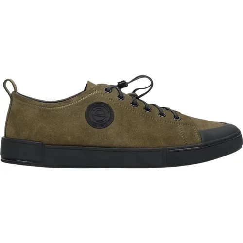 Herren Grüne Sneakers aus Echtem Leder Er00112636 , Herren, Größe: 40 EU - Estro - Modalova