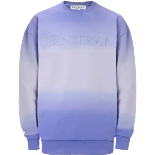 Gradient Crew Neck Sweater , male, Sizes: M, S, XS - JW Anderson - Modalova