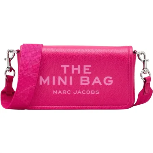 Leather Crossbody Bag with Logo , female, Sizes: ONE SIZE - Marc Jacobs - Modalova
