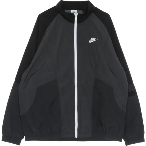 Trendy Tracksuit Jacket Anthracite//White , male, Sizes: M, XL, L - Nike - Modalova