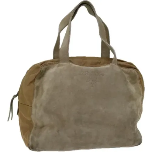 Pre-owned Suede prada-bags , female, Sizes: ONE SIZE - Prada Vintage - Modalova