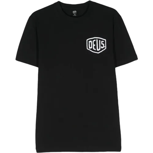 Schwarze T-Shirts und Polos , Herren, Größe: 2XL - Deus Ex Machina - Modalova