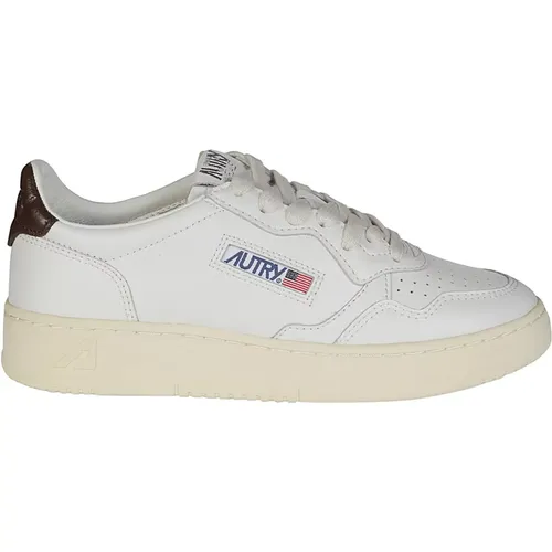 Niedrige Leder Medalist Sneakers , Damen, Größe: 36 EU - Autry - Modalova