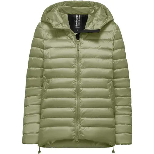 Shiny Nylon Hooded Padded Jacket , female, Sizes: XL - BomBoogie - Modalova