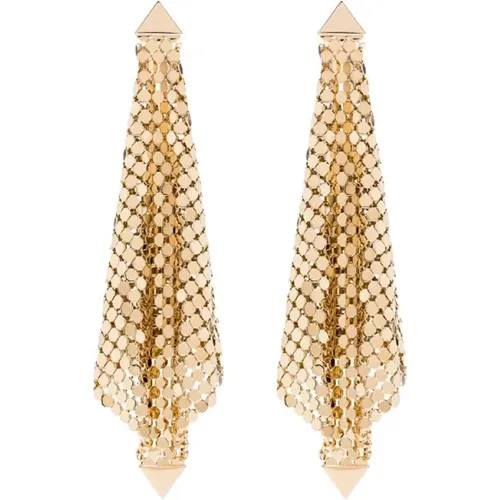 Spiral Metallic Brass Knit Earrings , female, Sizes: ONE SIZE - Paco Rabanne - Modalova