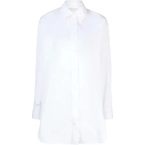 Cotton Poplin Shirt with Embroidered Logo , female, Sizes: S, XS - Isabel marant - Modalova