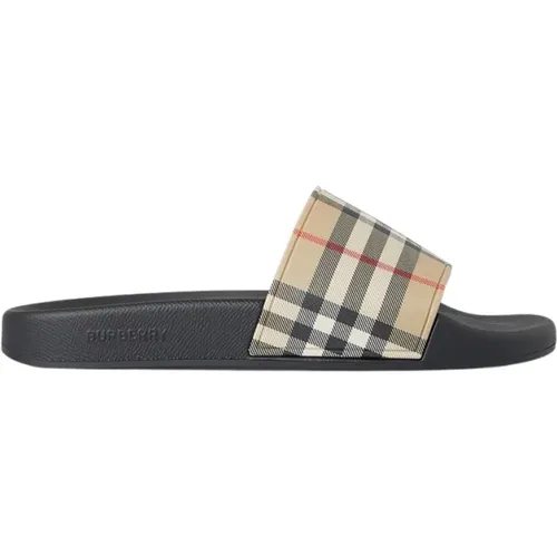 Vintage Check Slides , Damen, Größe: 37 EU - Burberry - Modalova