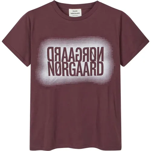 Cool Logo Print Trenda T-Shirt Sassafras - Mads Nørgaard - Modalova