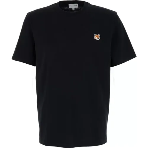 Fox Head Patch T-shirt Schwarz,T-Shirts - Maison Kitsuné - Modalova