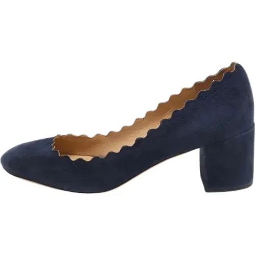Pre-owned Suede heels , female, Sizes: 3 UK - Chloé Pre-owned - Modalova