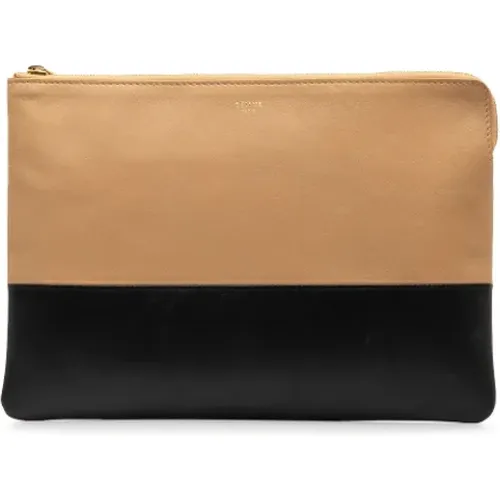 Pre-owned Leather clutches , female, Sizes: ONE SIZE - Celine Vintage - Modalova