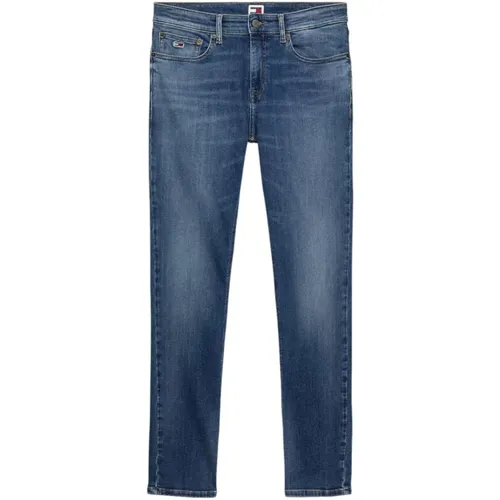 Slim-fit Jeans , male, Sizes: W36 L32, W29 L32, W38 L32, W31 L32, W33 L32, W32 L32, W34 L32, W30 L32 - Tommy Hilfiger - Modalova