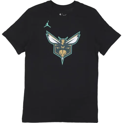 Charlotte Hornets Logo Tee , Herren, Größe: M - Jordan - Modalova