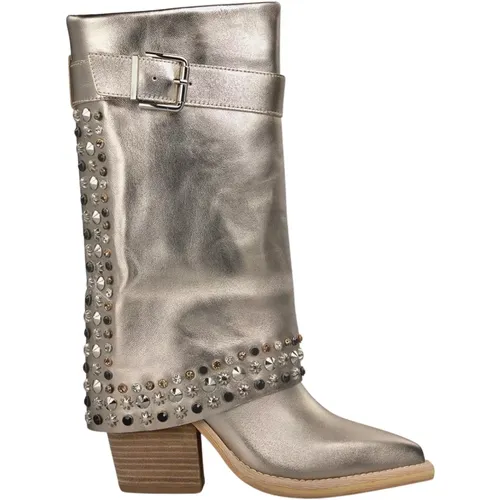 Studded Heeled Boot , Damen, Größe: 39 EU - Alma en Pena - Modalova